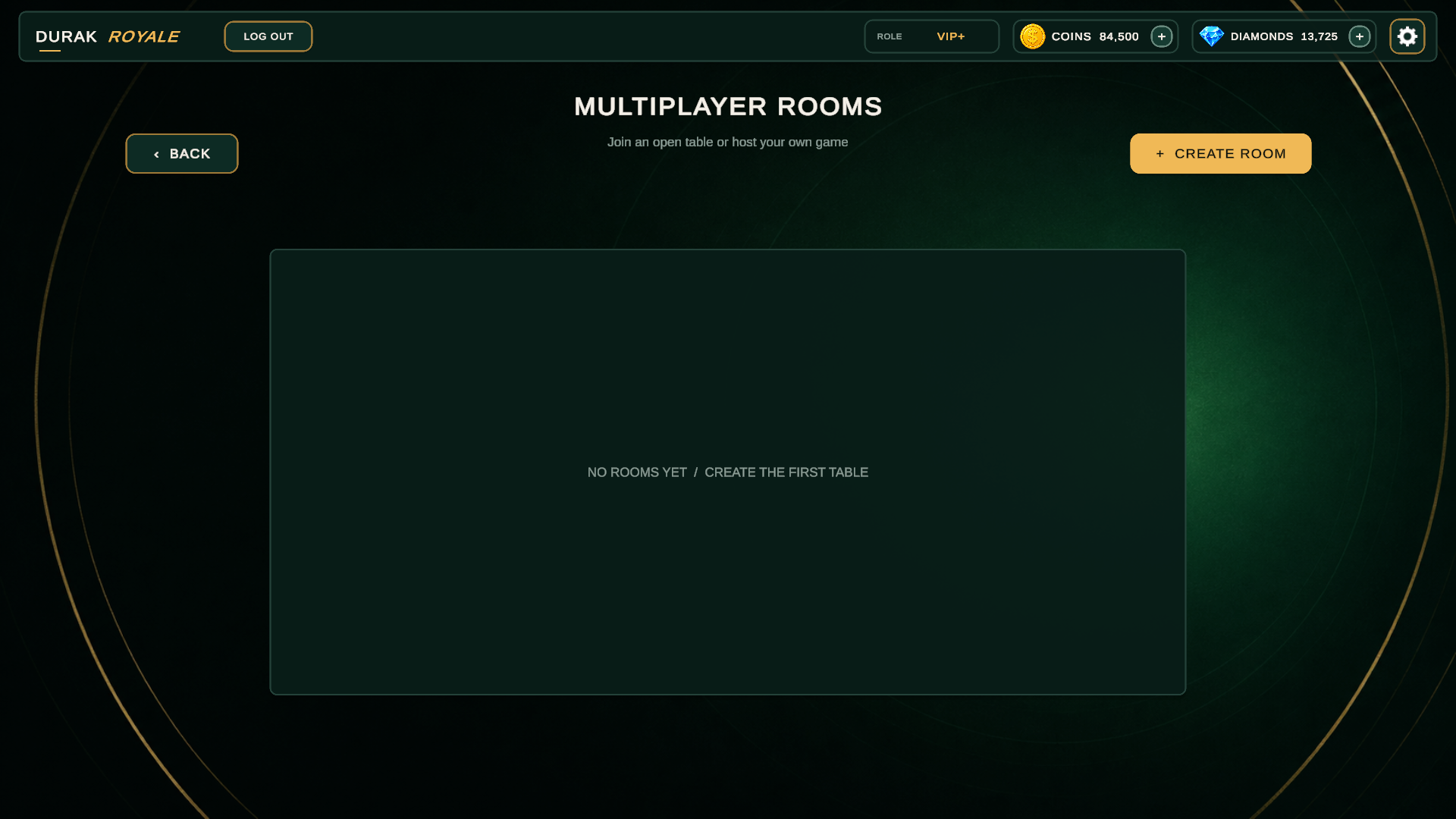Durak Royale version 0.0.6 multiplayer room browser